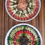 Fruitsalade en vissalade